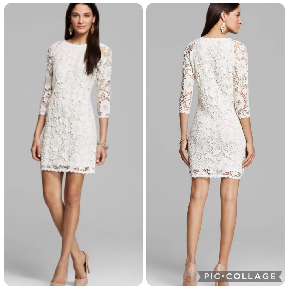 Nwt Velvet by Graham & Spencer Floral Lace Dress Boho Crochet Sheer Sleeve Sz M